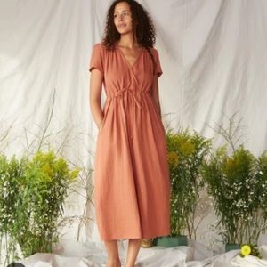Terracotta gauze Dawn Dress XS, NWOT
